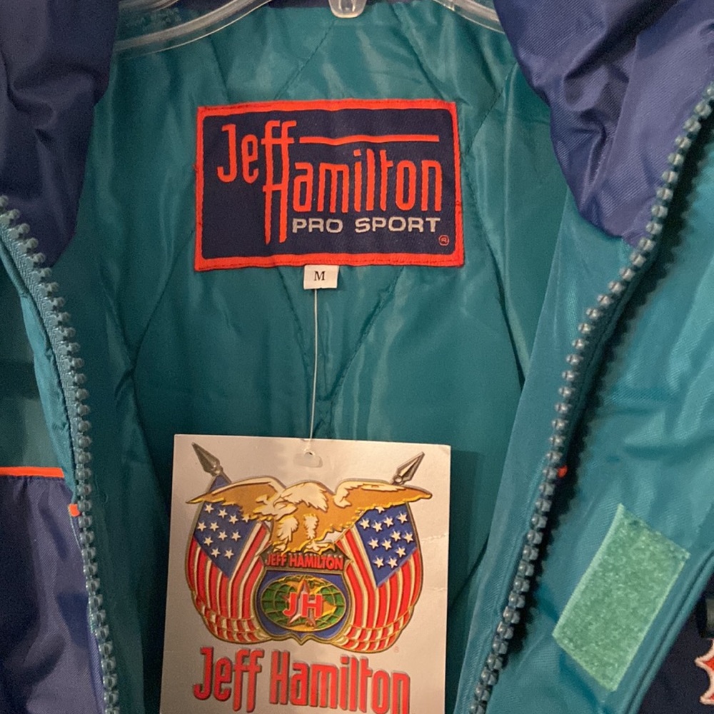 Vintage Jeff Hamilton an Original Pro Sport Dolphins Jacket size M - Picture 2 of 16